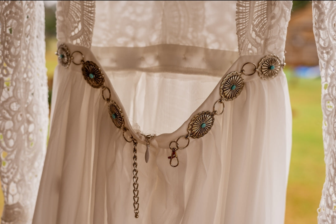 Turquoise Dress Belt Wedding Accessories