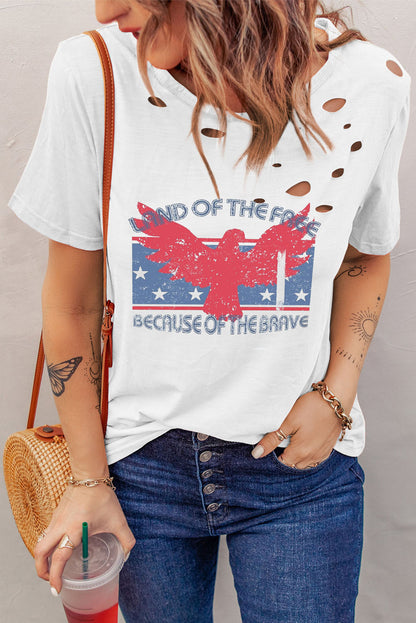 Land of the Free Distressed Tee