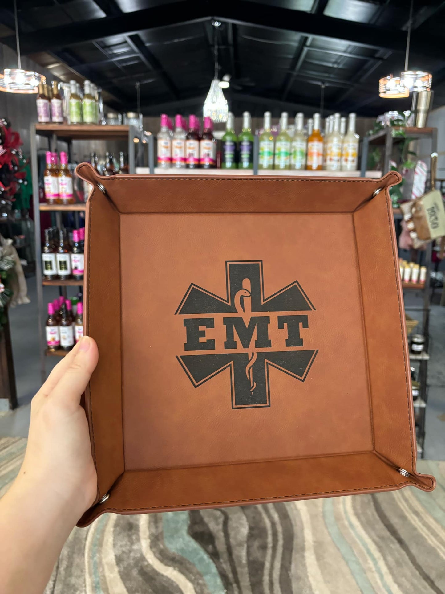 EMT Leather Snap Tray