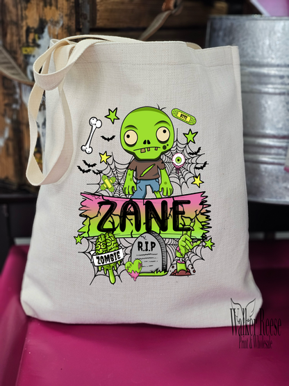 Personalized Halloween Trick or Treat Bag