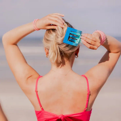 Square Flat Hair Clip | Poolside