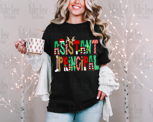 Christmas Alpha ASSISTANT PRINCIPAL Tee