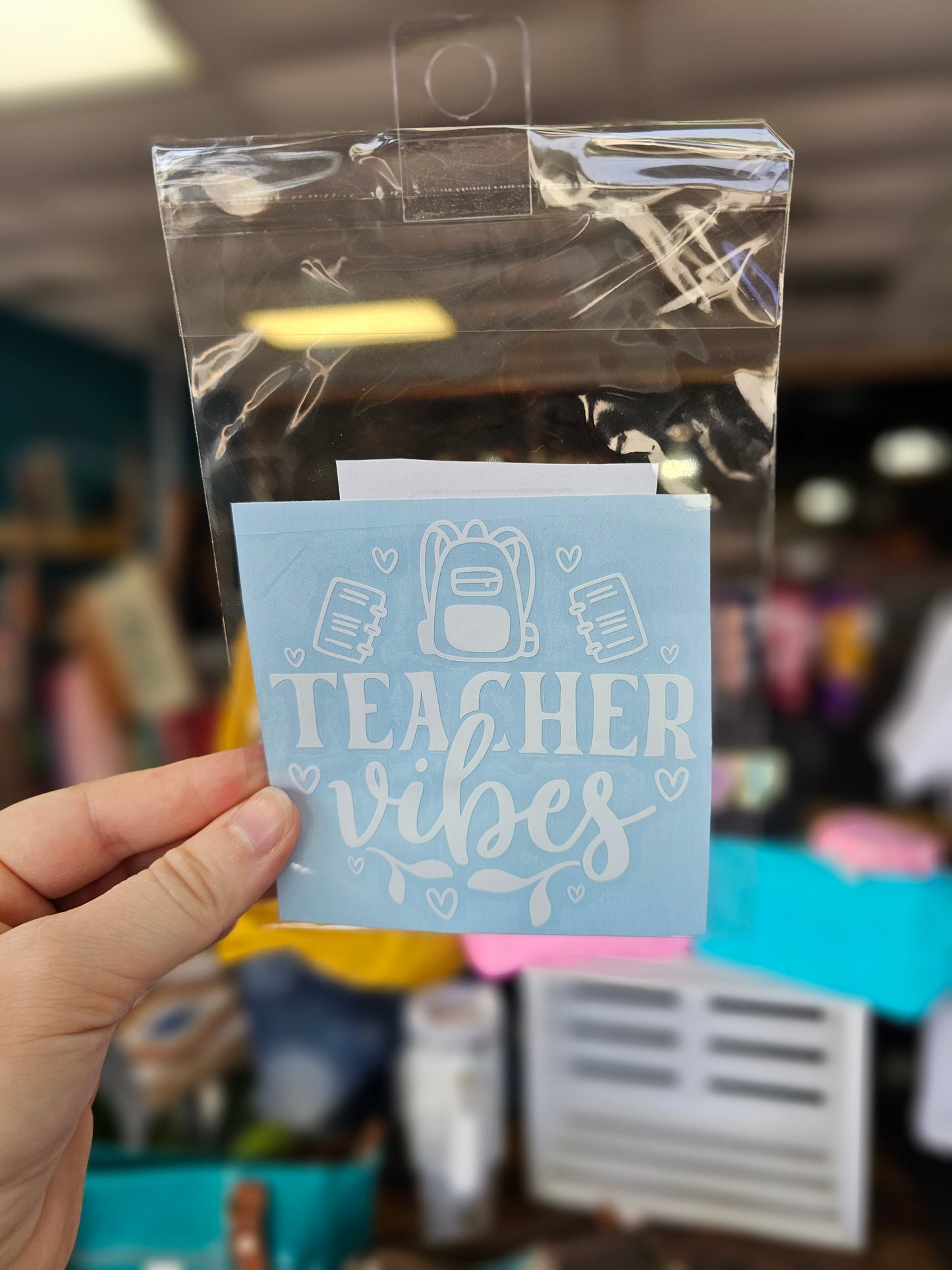 Teacher Vibes Decal