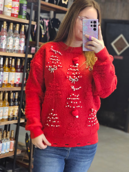 Christmas Tree Knitted Sweater