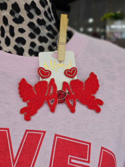 Cupid Beaded Earrings