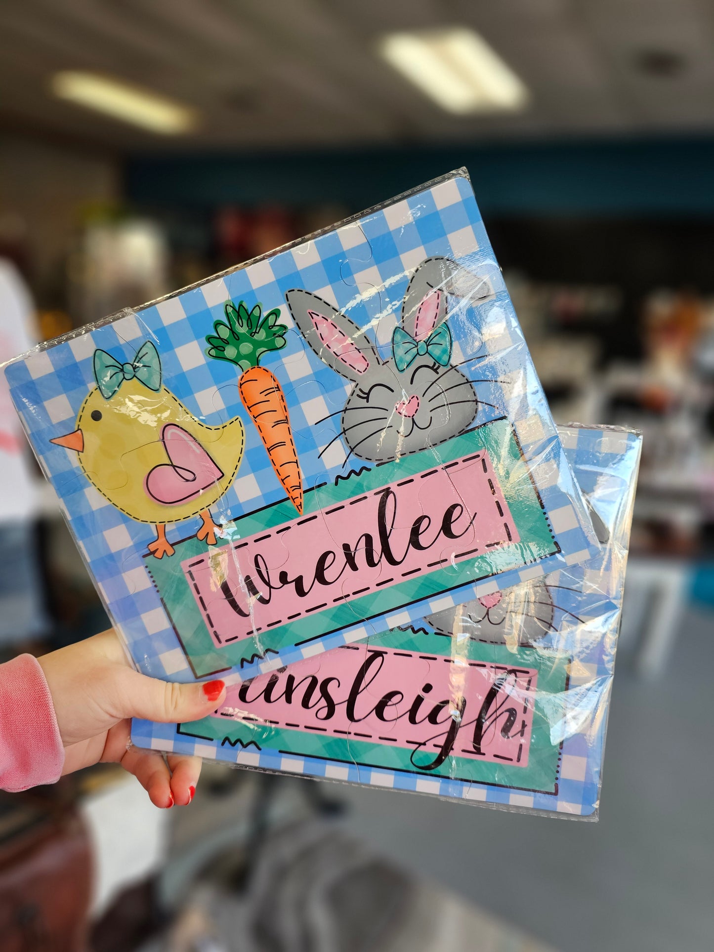 Easter Puzzle Set With Name