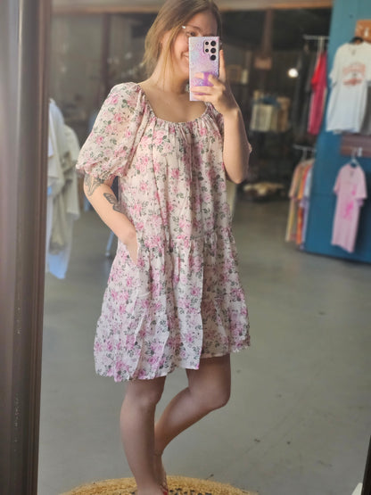 Flower Power Mini Dress