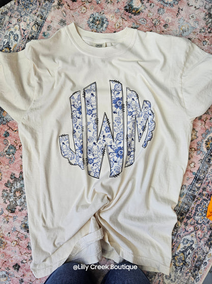 Chinoiserie Monogram Tee