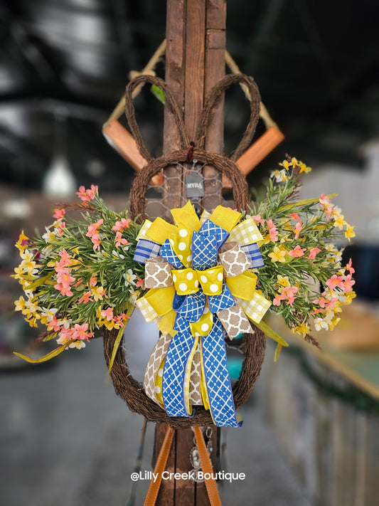 Easter Bunny Grapevine Wreath