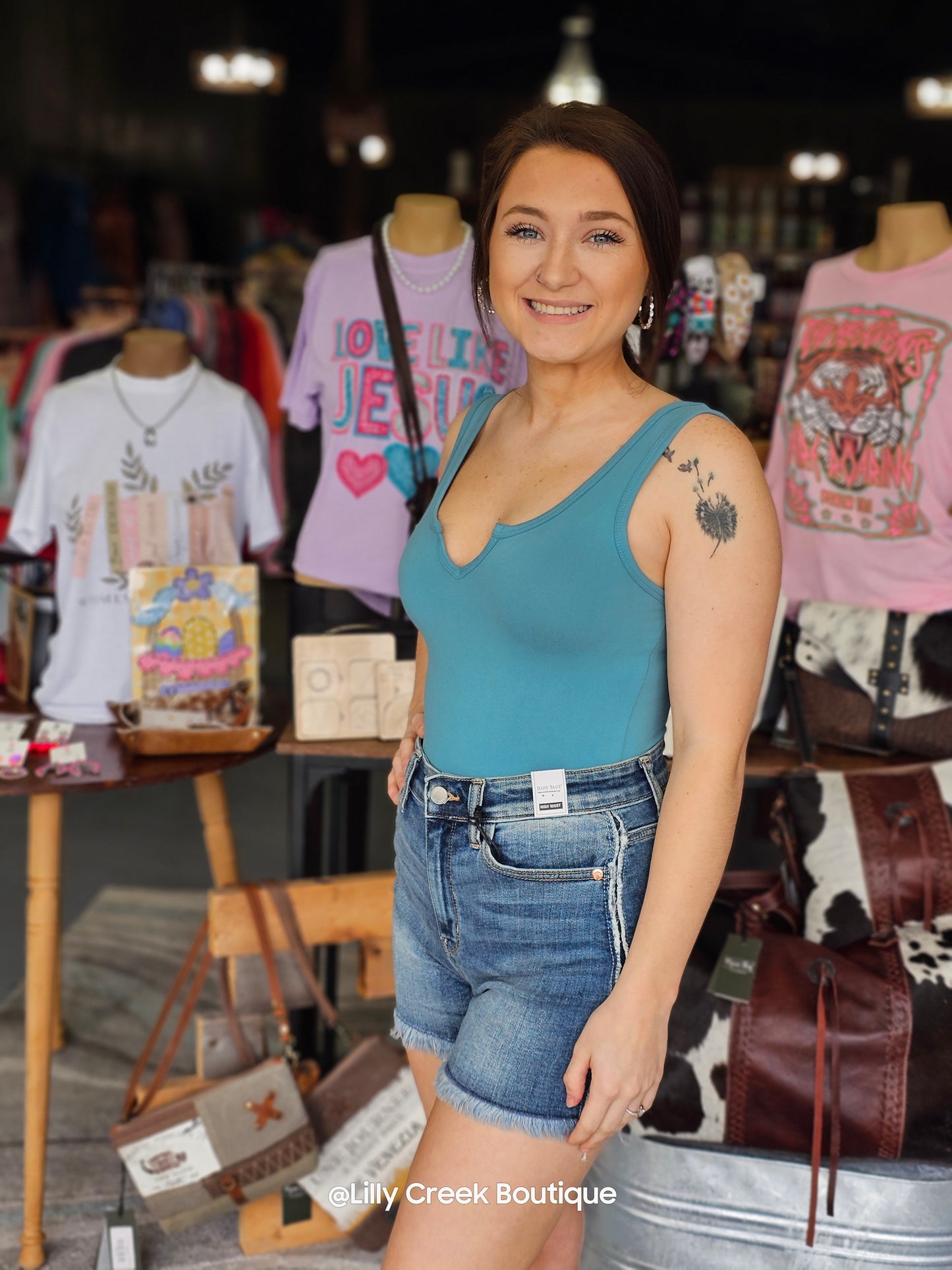 Daisy Bodysuit in Teal