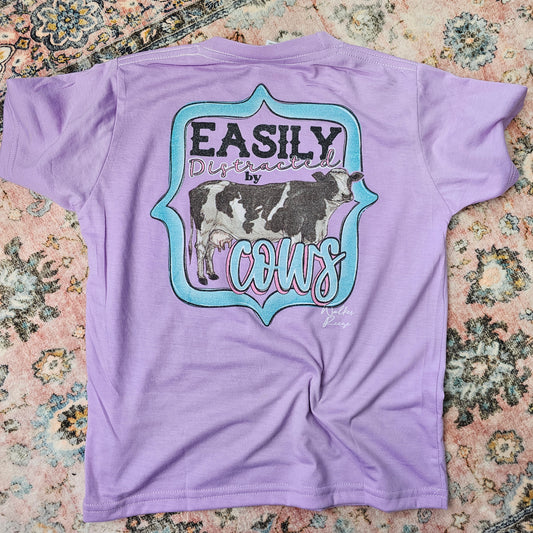 Easily Distracted By Cows Tee