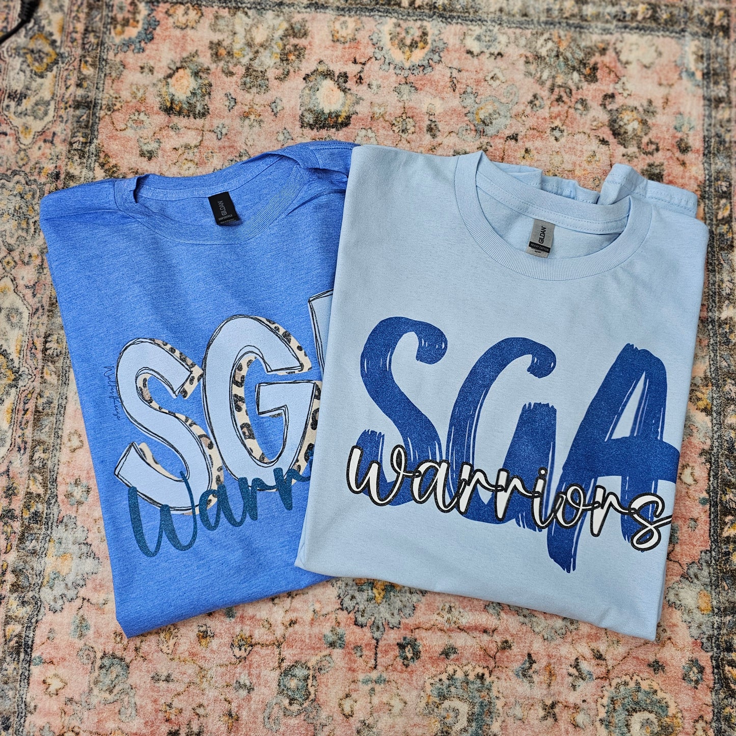 SGA Warriors Cursive Font Tee