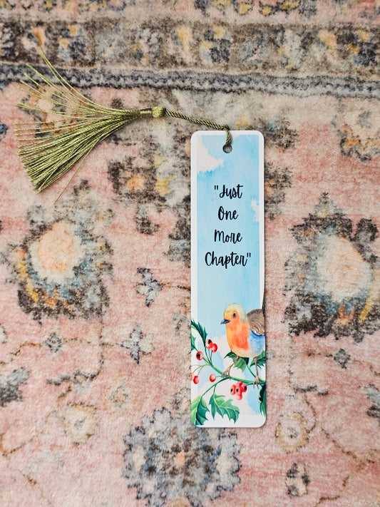 Just One More Chapter Bird Bookmark