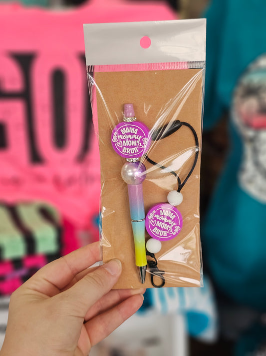 MOM PEN & CAR FRESHIE CLIP SET