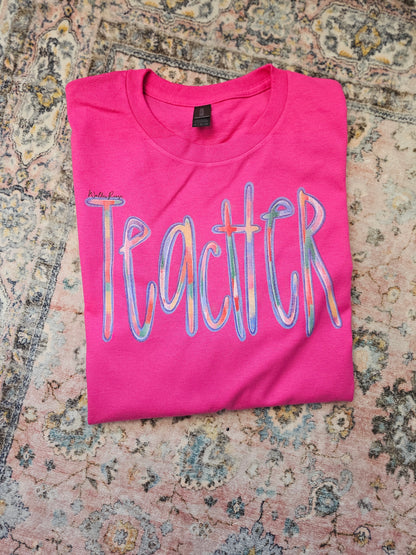 Painted Teacher Tee