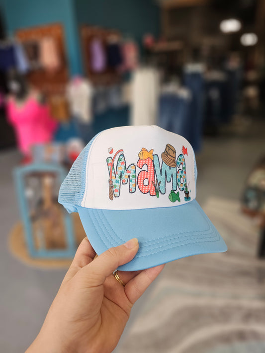 Fishing MAMA Trucker Hat