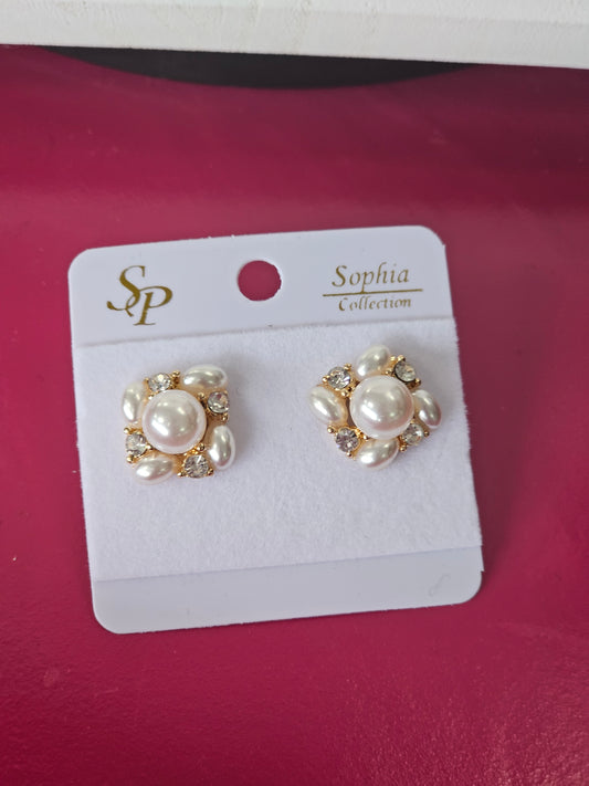 Pearl Stud Earrings