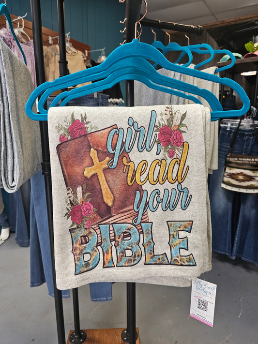 Read Your Bible Fleece Blanket