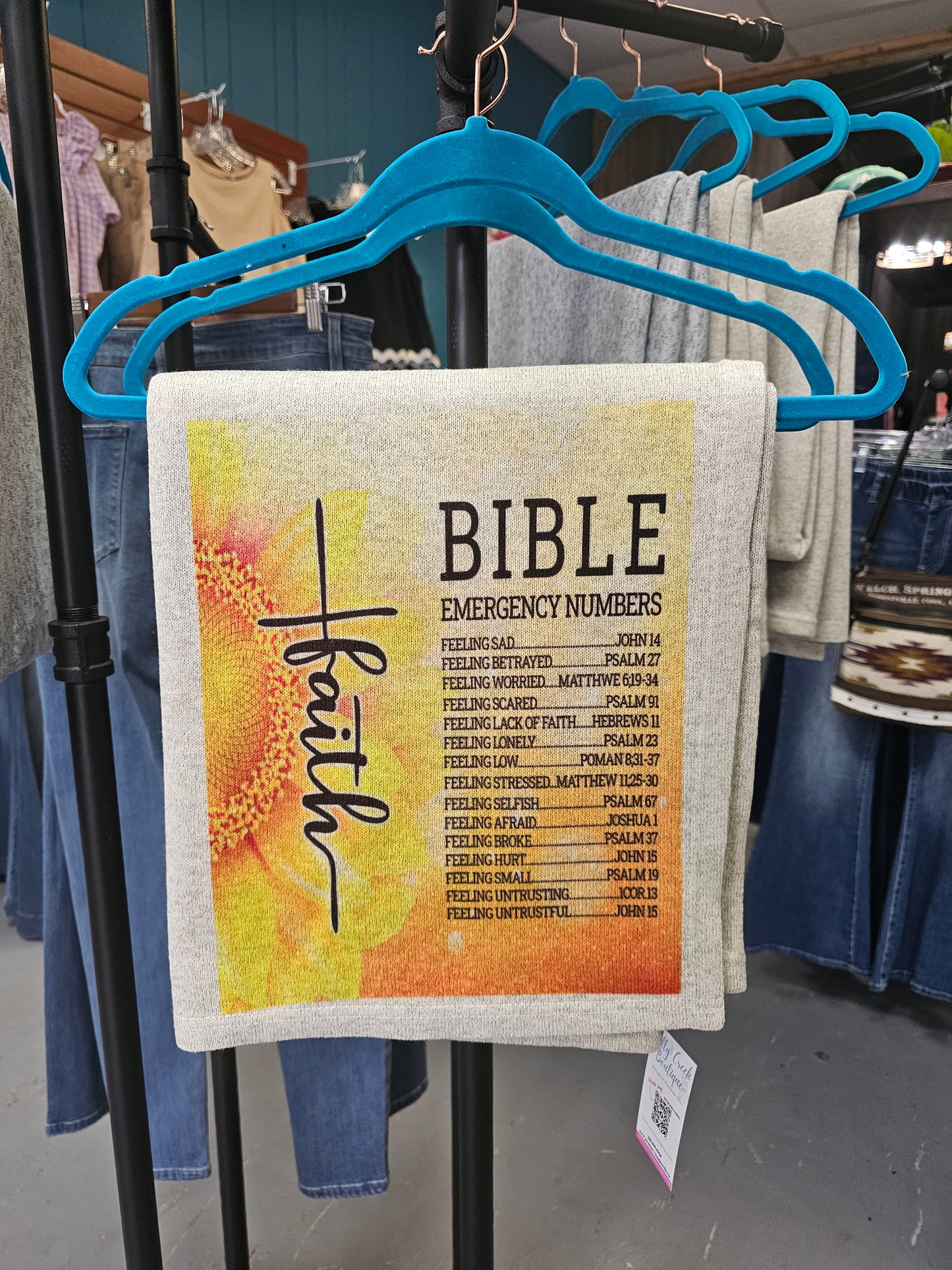 Bible Emergency Numbers Fleece Blanket #2