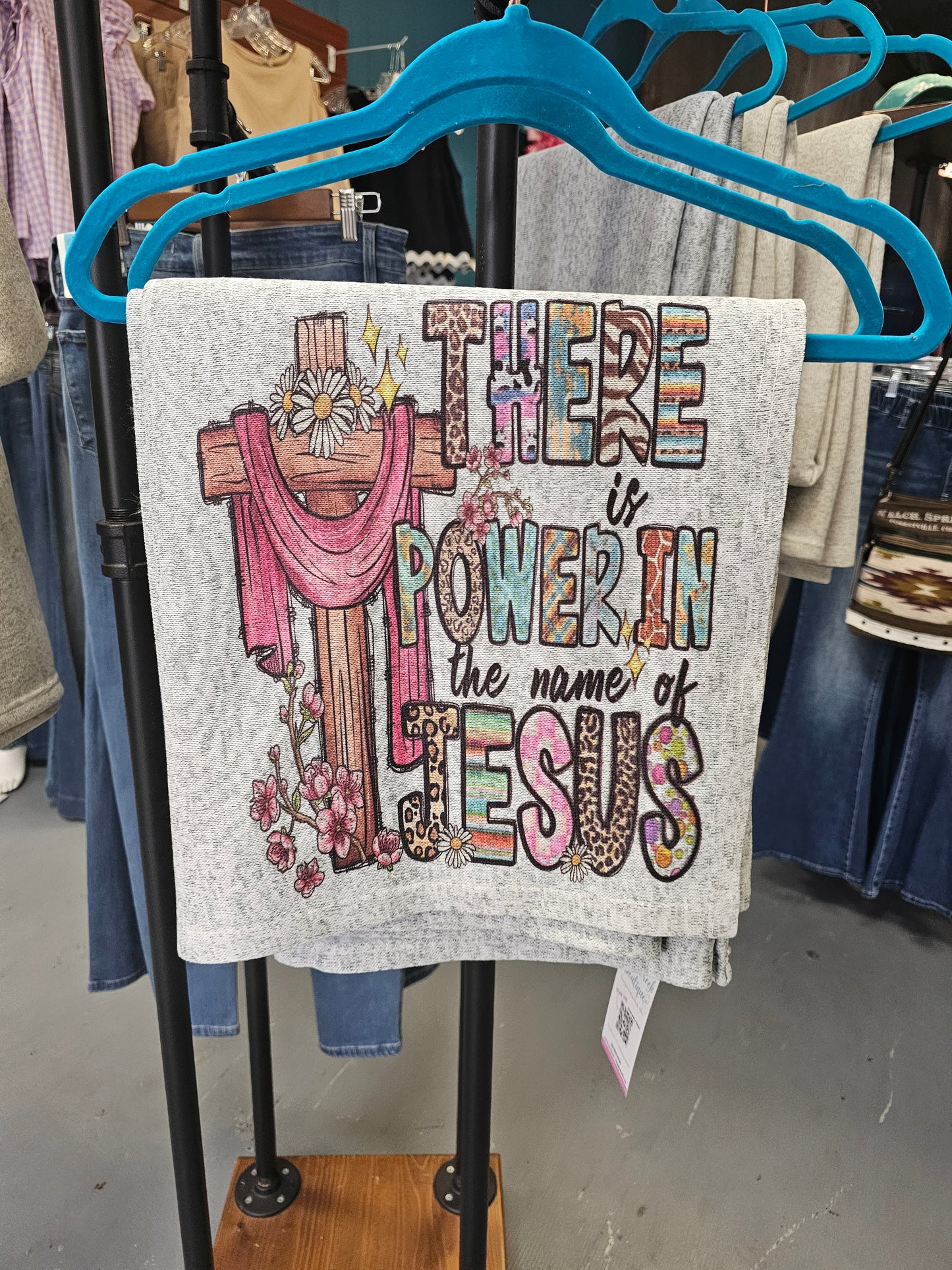 There is Power in Jesus Fleece Blanket