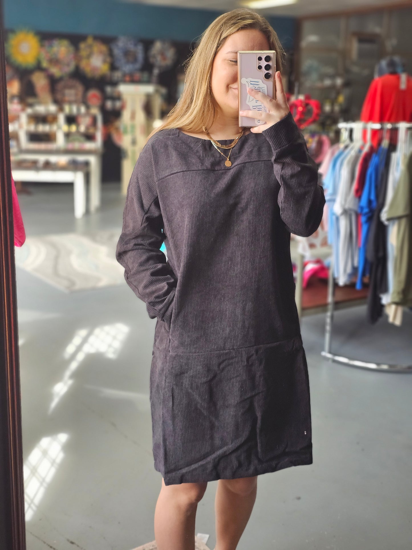 Corduroy Zenana Dress