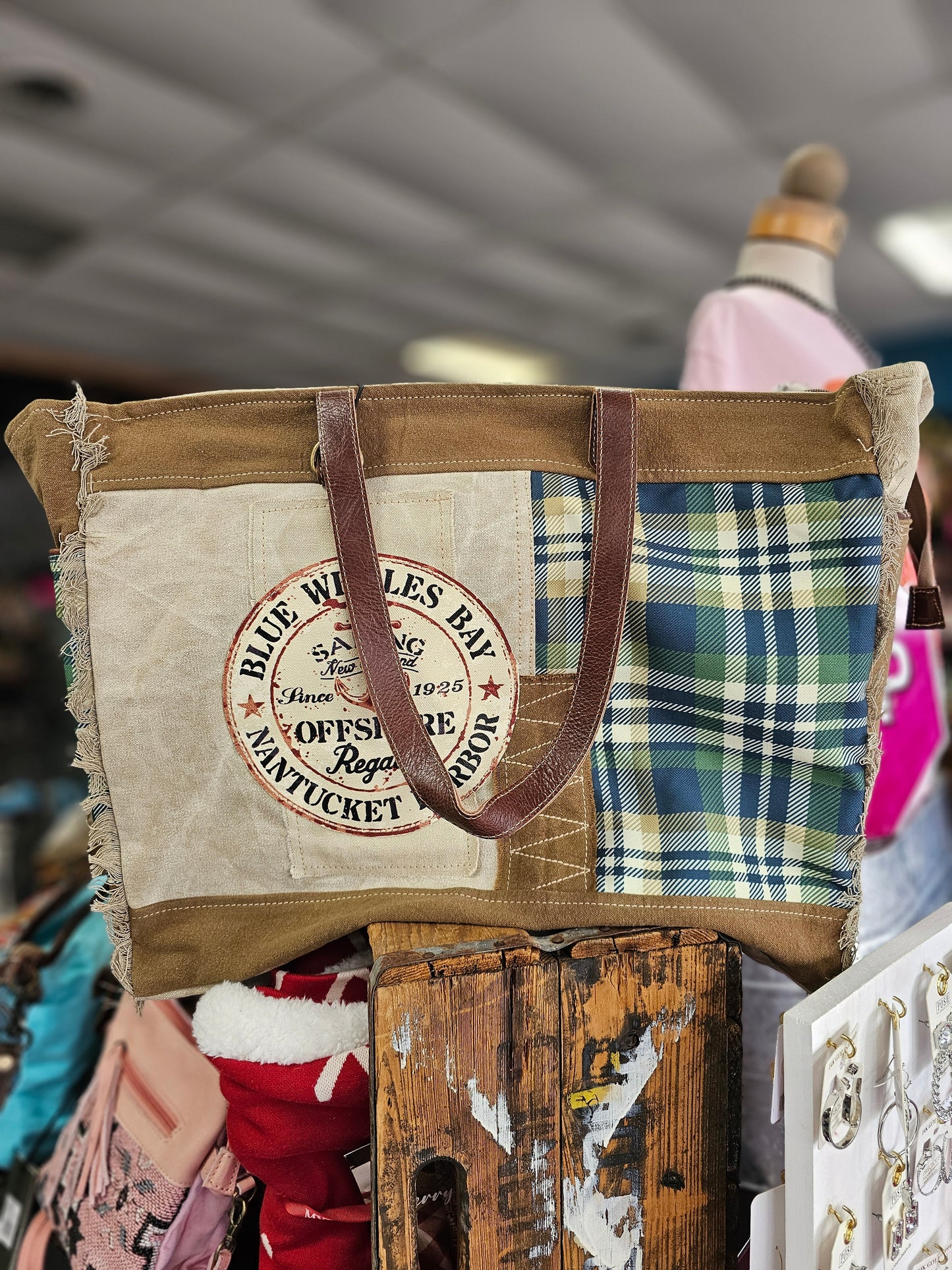 Blue Whales Bay Weekender Bag