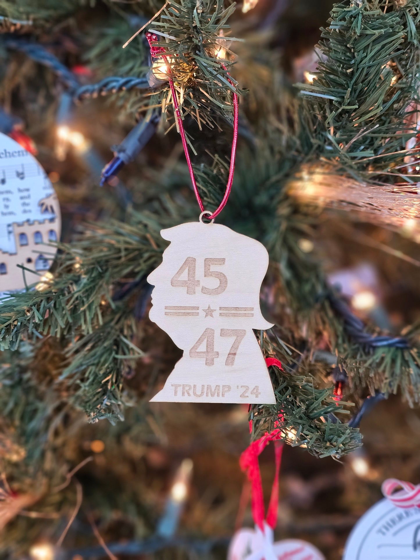 Trump 24 Polls Ornament