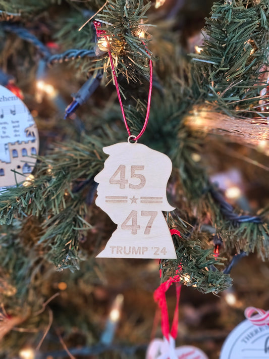 Trump 24 Polls Ornament