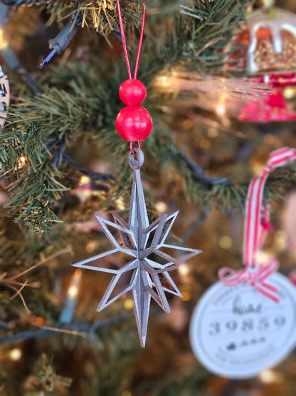 Silver Star Ornament