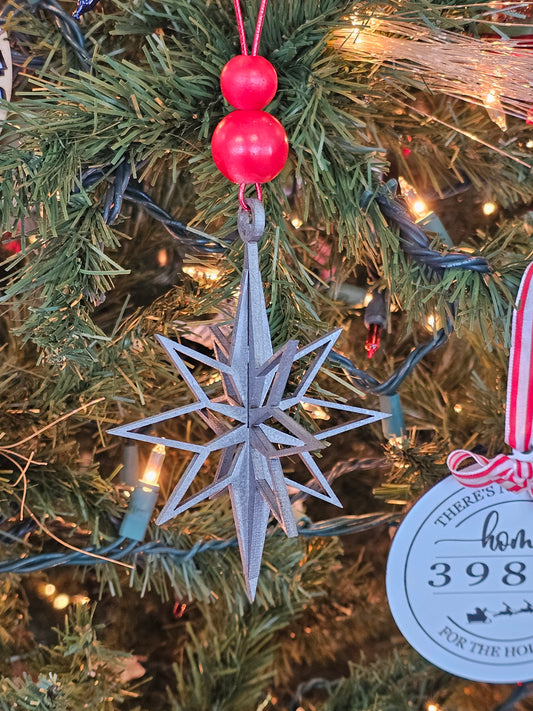 Silver Star Ornament