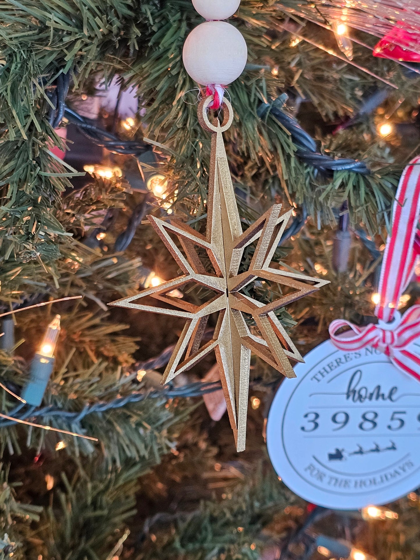 Gold Star Ornament