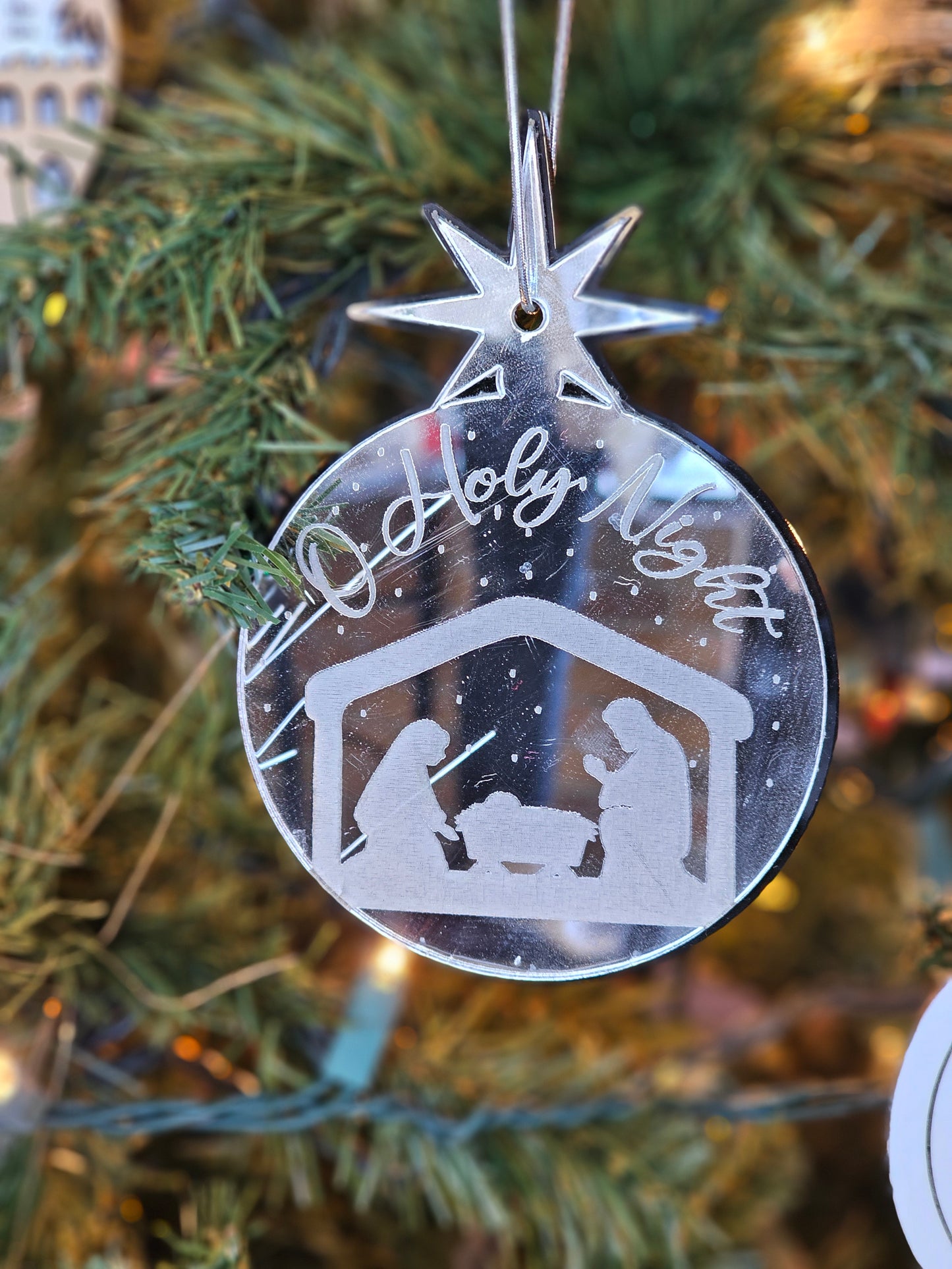 O Holy Night Mirror Ornament