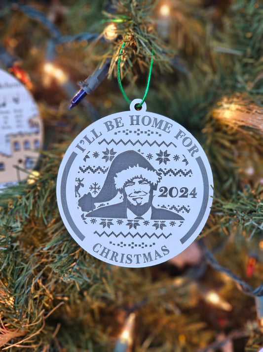 I'll Be Home for Christmas Trump Ornament