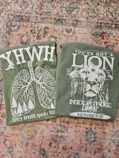 Lion Inside of those Lungs Tee