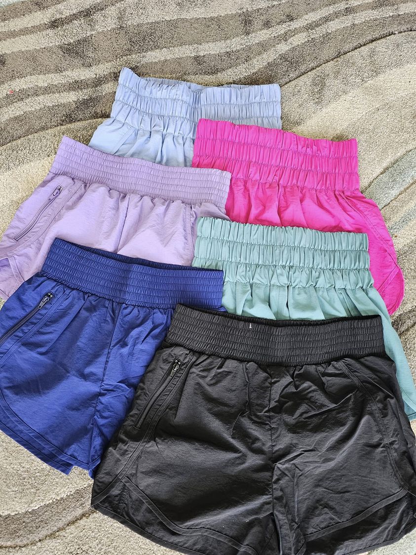 smocked windbreaker shorts (S-3X) | Lavender