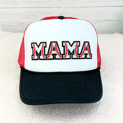 Baseball Mama Chenille Letter Hat Patch