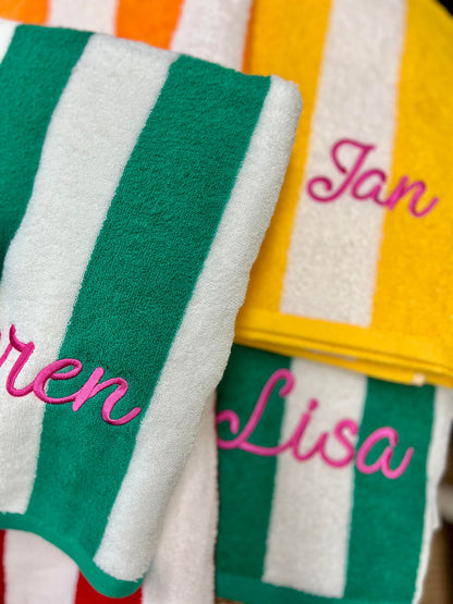 Embroidered Beach Towels