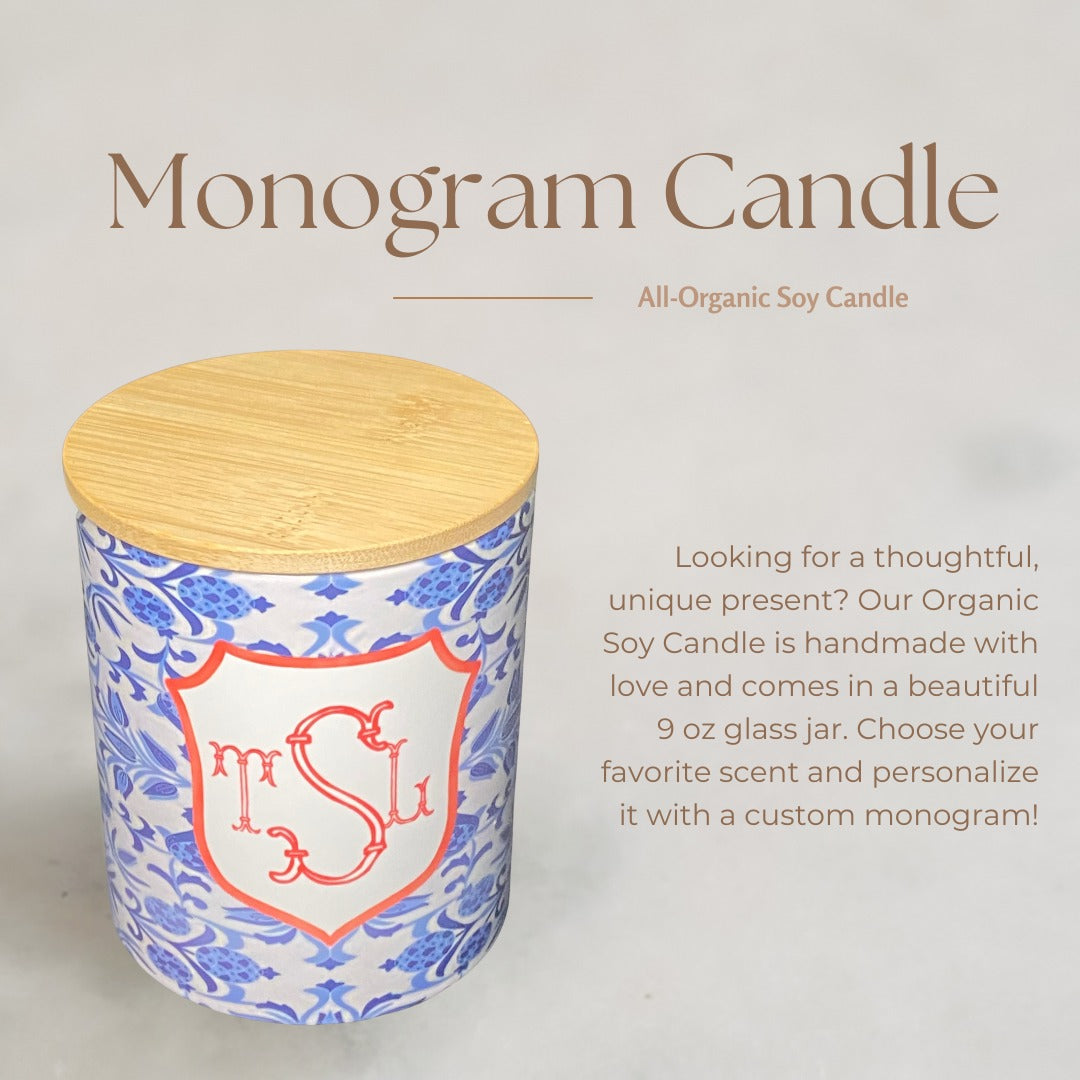 Personalized Monogram Candle