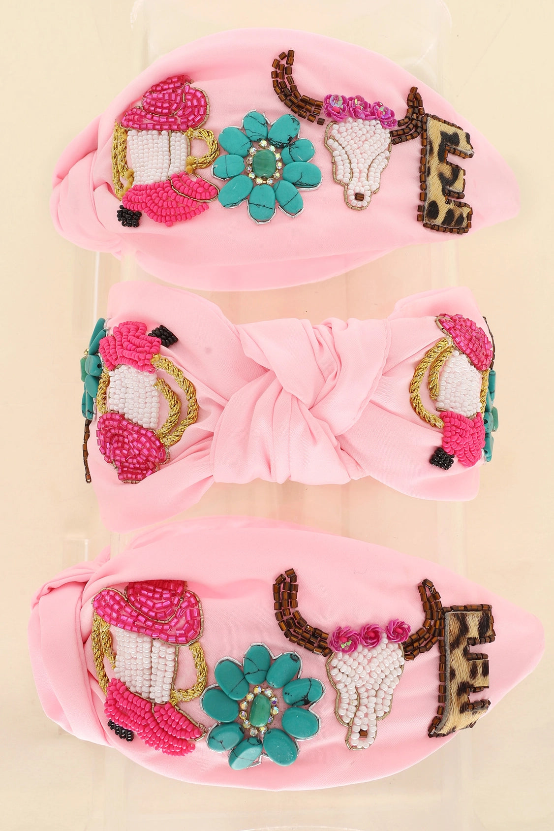 Western Letter Detail Headband