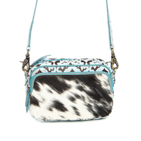 Tilla's Mine Trail Shoulder Bag in Turquoise & Black