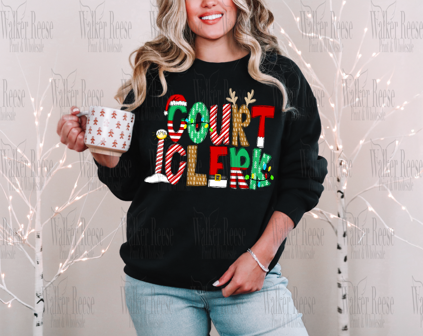 Christmas Alpha COURT CLERK Tee