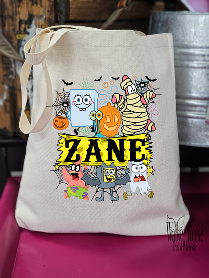 Personalized Halloween Trick or Treat Bag