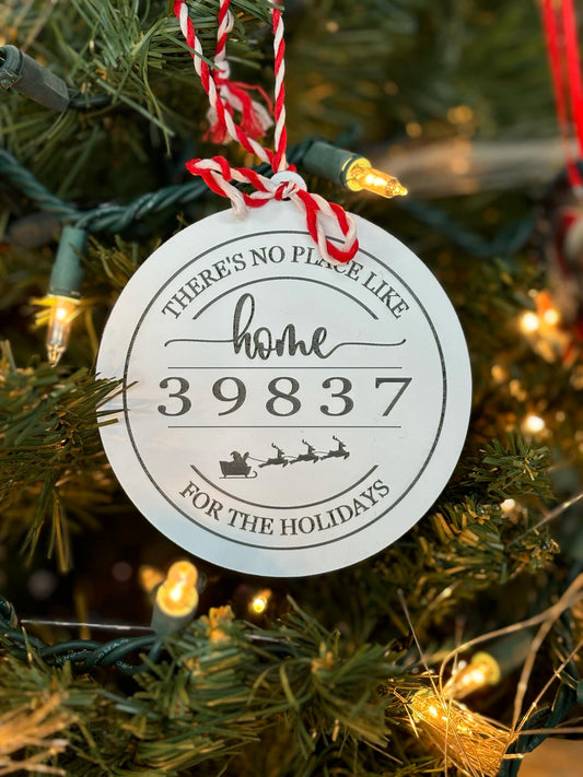 There's No Place Like Home Zip Code Ornament