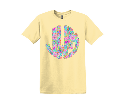 Summer Blooms Floral Monogram Tee