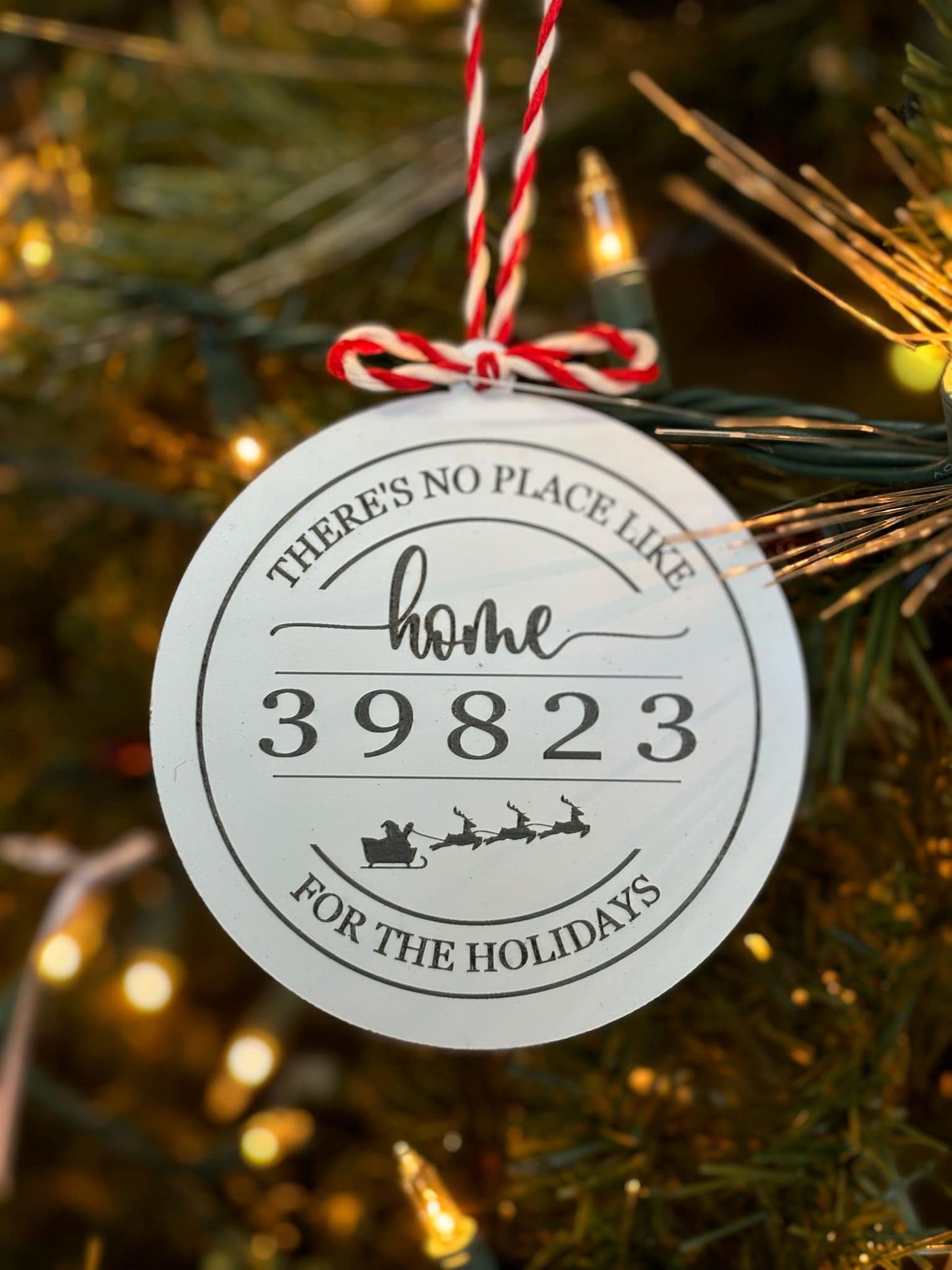 There's No Place Like Home Zip Code Ornament