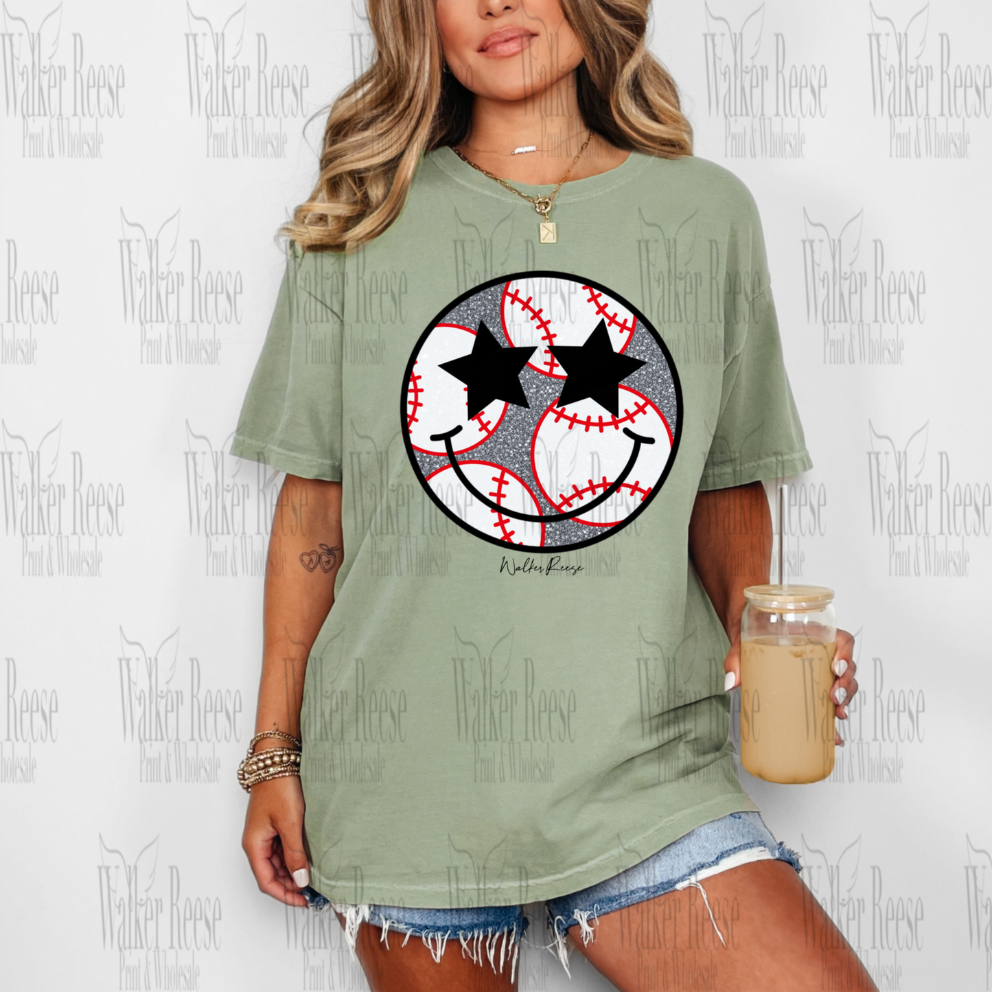 Baseball Smiley Tee