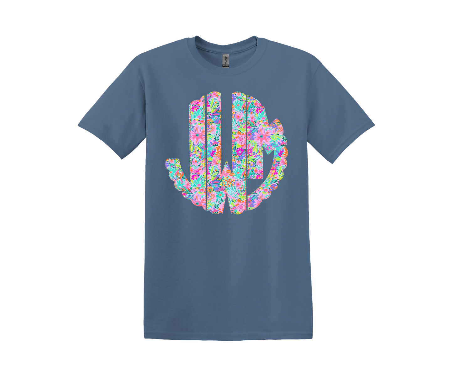 Summer Blooms Floral Monogram Tee