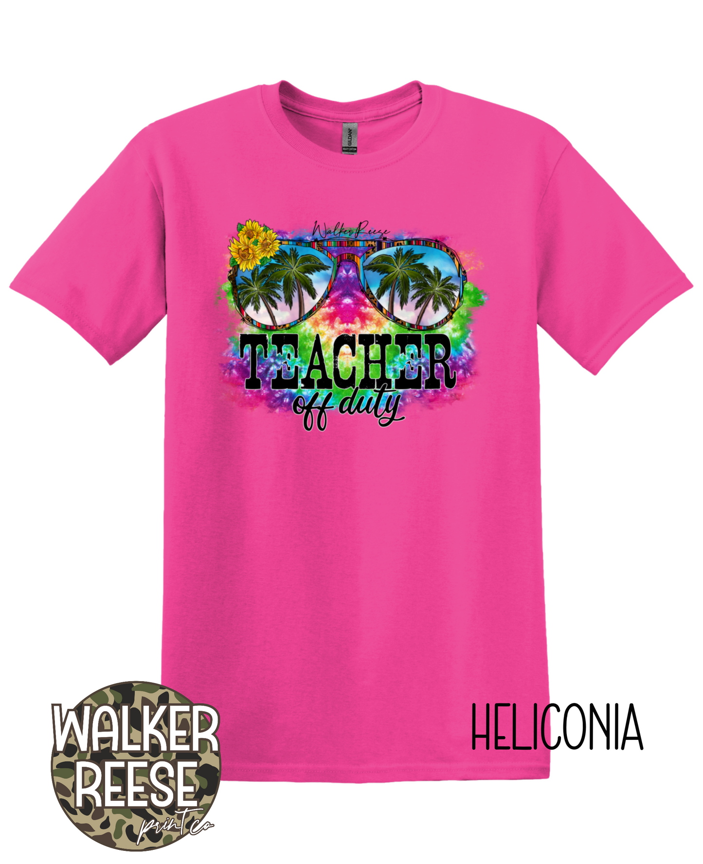 Teacher Off Duty Tie Dye Tee