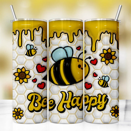 Bee Happy Tumbler