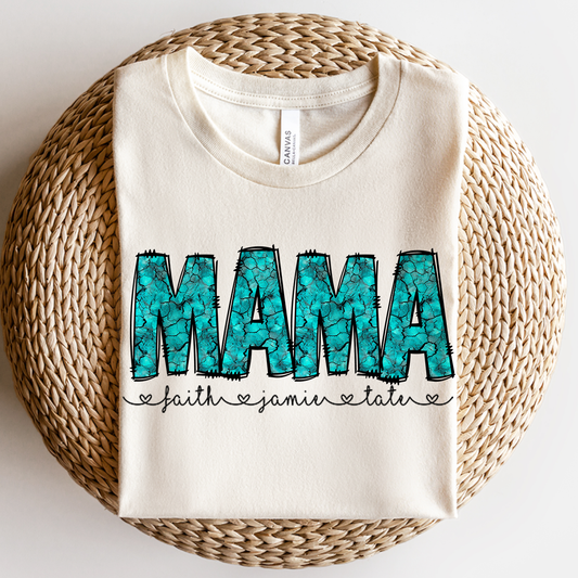 Turquoise Mama Tee